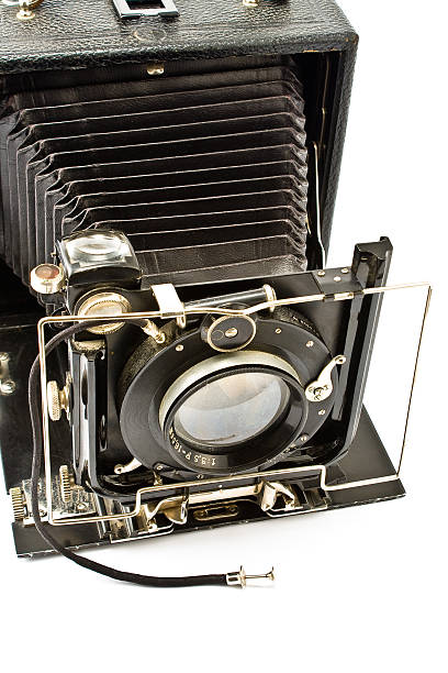 istock Antique Old photo Camera 136398466