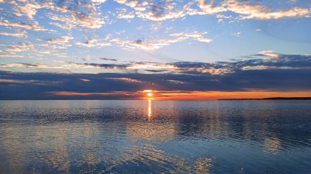 istock Sunrise over the sea. 1363985693