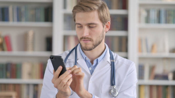 istock Portrait of Doctor using Smartphone 1363986985