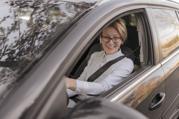 istock Business senior woman on the move 1363991143