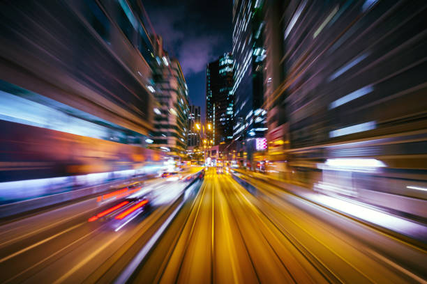 istock Hongkong, China -  Motion Speed City Background 1363992853