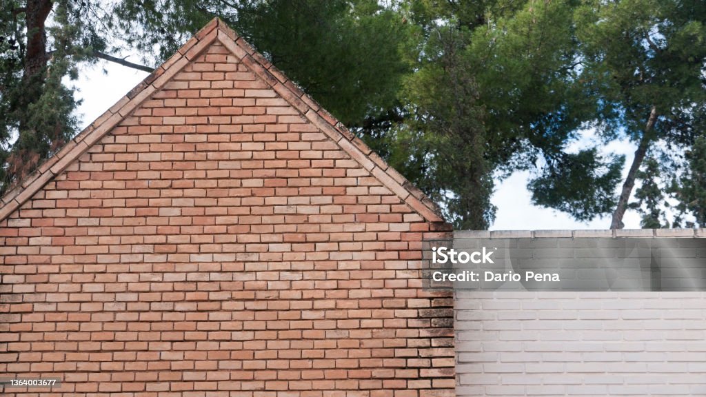 Gabble Image Gabled Construction Brick Wall Stock Photo - Download Image Now - Gable ...