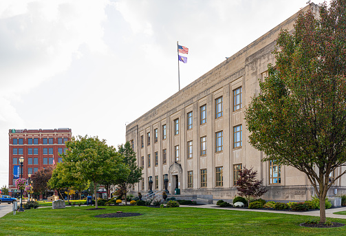 Kokomo, Indiana, USA - October 11, 2020: The Howard County Courthouse