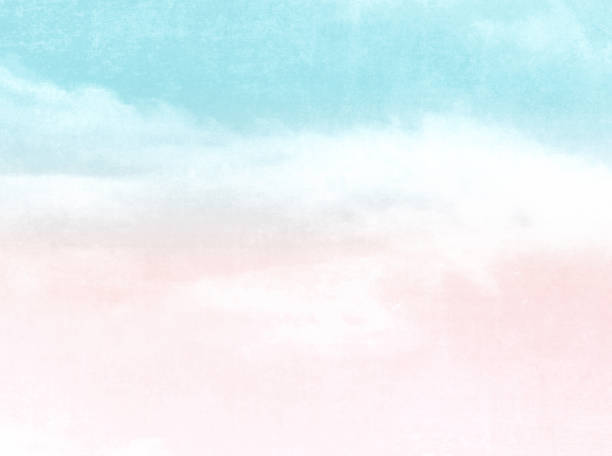istock Watercolor sky background in pastel colors 1364005642