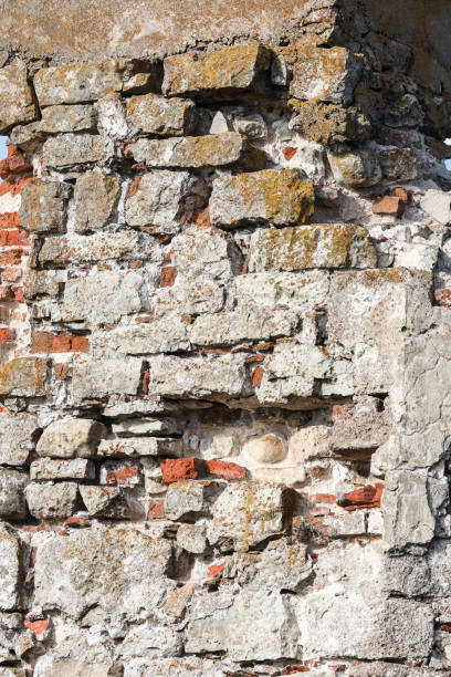 istock Old ancient church building architecture brick wall. 1364009961