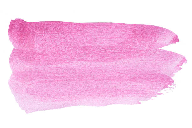 istock abstract acrylic watercolor paint brush stroke texture isolated on white background for logo and banner. design, creative, and illustration. 1364009989