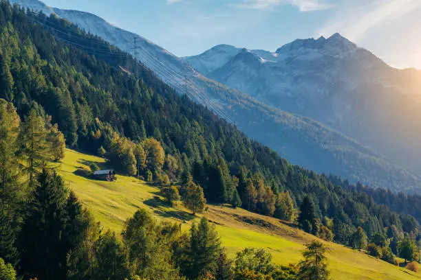 landscape near Mühlebach, Goms, Wallis, Schweiz