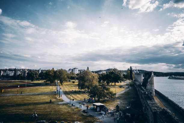 istock Old fortress and Danube river 1364012219