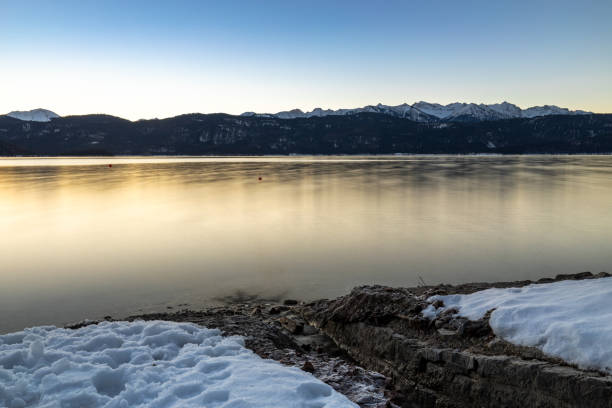 istock Dawn at Lake Walchensee, Bavaria, Germany, in winter 1364014583