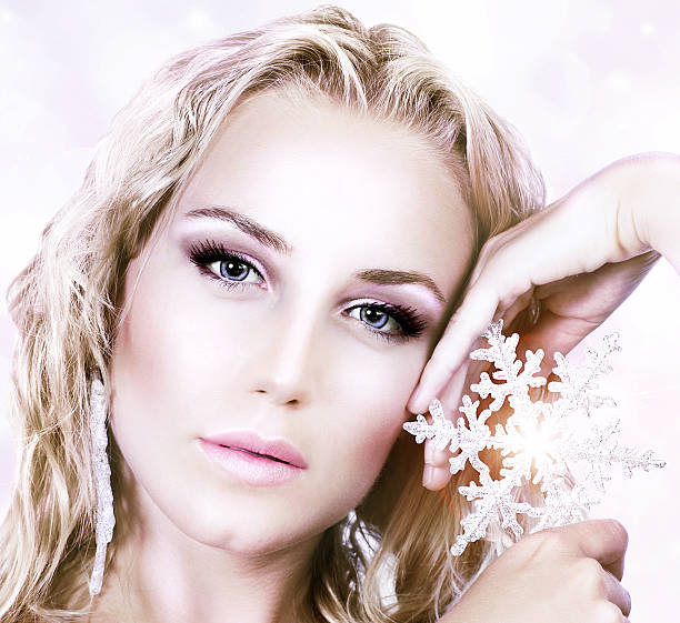 istock Beautiful woman in Christmas style 136401461