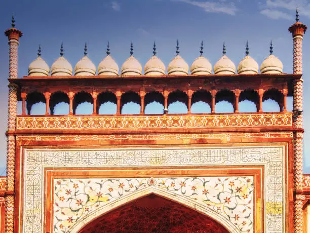 Photo of Architectural detail of Taj Mahal in India, Agra, Uttar Pradesh