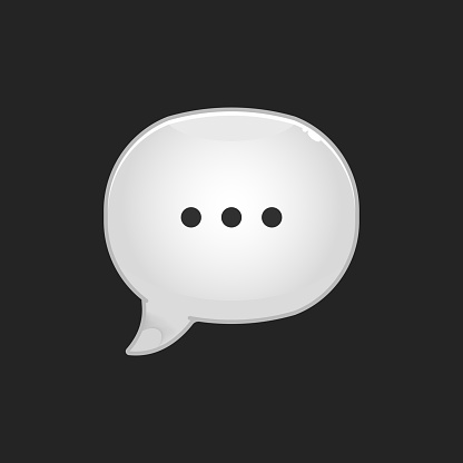 Chat Message Bubbles. Speech chat emoji. Chat icon. Social media and technology. Vector