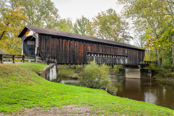 istock Benetka Road Covered Bridge Ashtabula County Ohio 1364017911