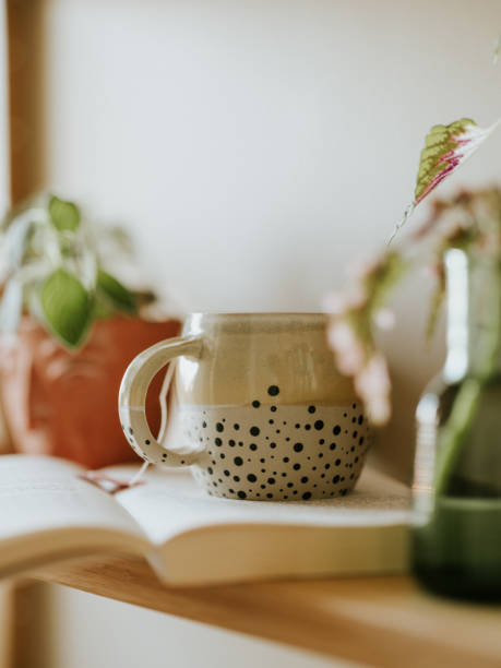 Crafted with care, each sip from this pottery cup is a journey through the hands of its maker, a vessel of art and utility merging in serene harmony.