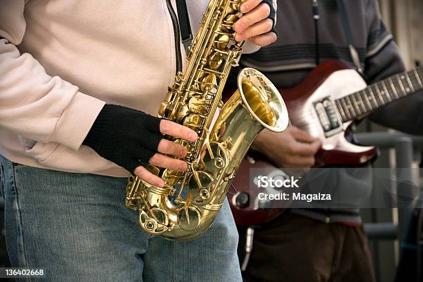 Jazz Band Stock Photo - Download Image Now - Saxophonist, Guitarist, Jazz Fusion
