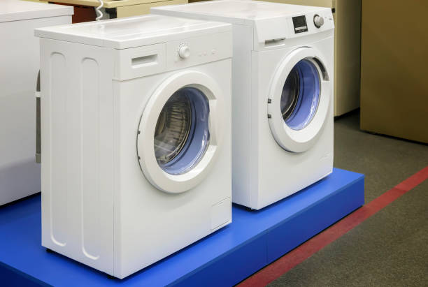 istock Washing machines are sold in the store. 1364028749