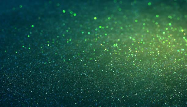 istock Glitter bokech on black background, bokeh overlay 1364029462