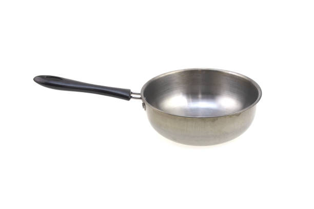 istock Aluminum pot isolated on white background 1364031260