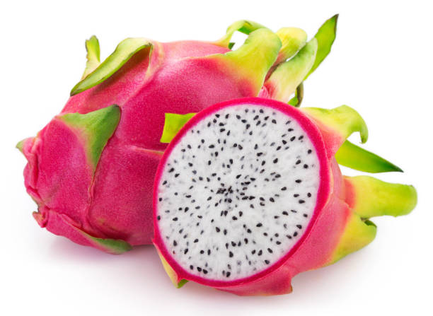 istock Fresh pitahaya on white background. Dragon fruit. 1364034447