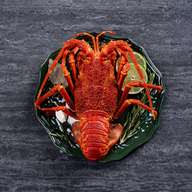 istock Cooked lobster with spices for valentine's day meal. 1364035091