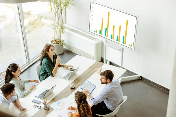 istock Business Meeting in Modern Conference Room 1364038463