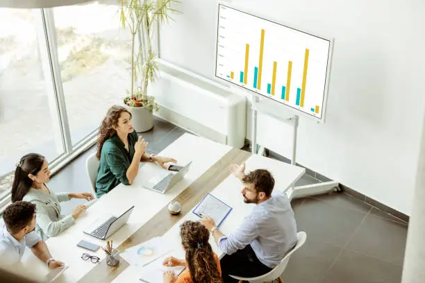 Photo of Business Meeting in Modern Conference Room