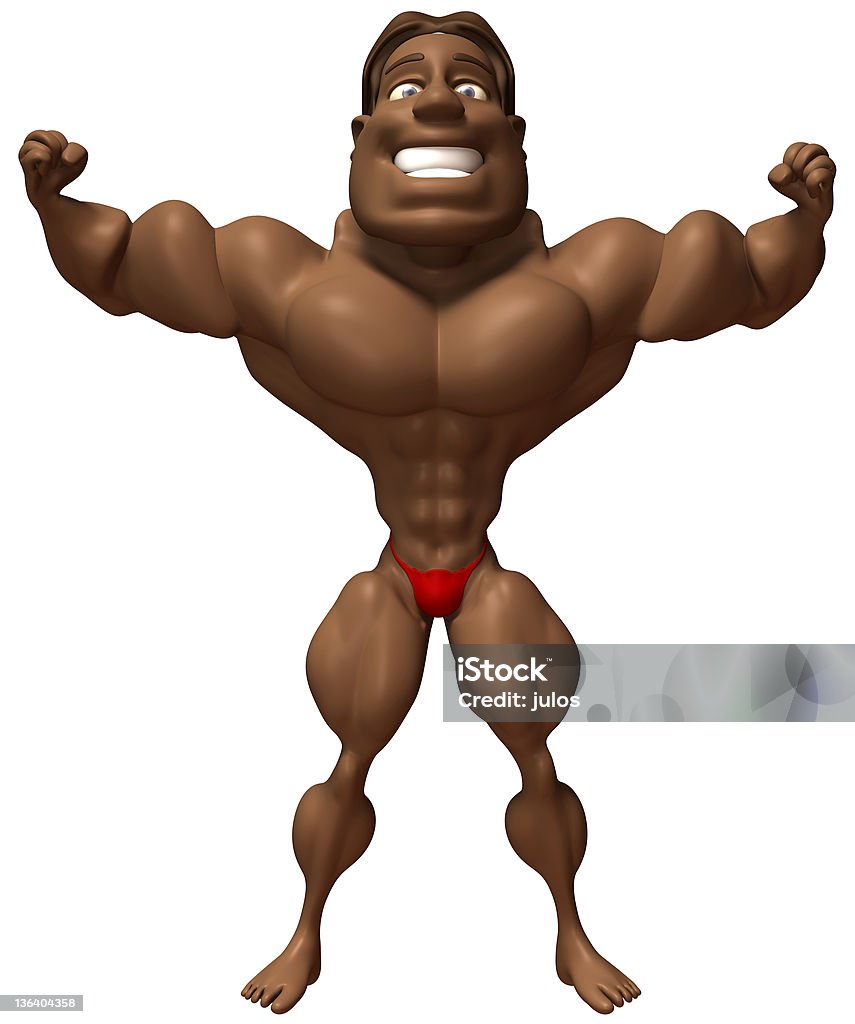 Body building Abdominal Muscle Stock Photo