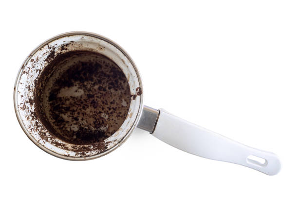 istock Dirty Turk for making coffee, top view 1364050918