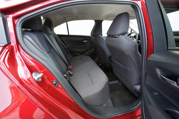 istock Rear seats of a luxury passenger car 1364058711
