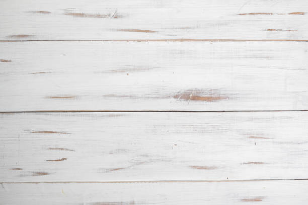 istock White wooden background. Top view. 1364058830