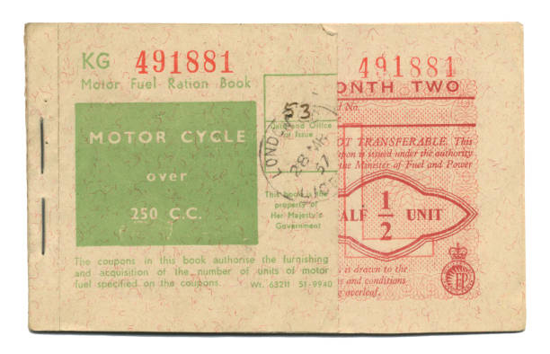 istock British Motor Fuel Ration Book for a motor cycle over 250cc, dated 1957 1364066541