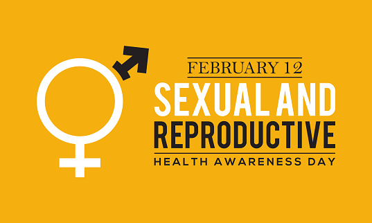 Sexual and Reproductive Health Awareness Day, February 12. Vector template Design for banner, card, poster, background.
