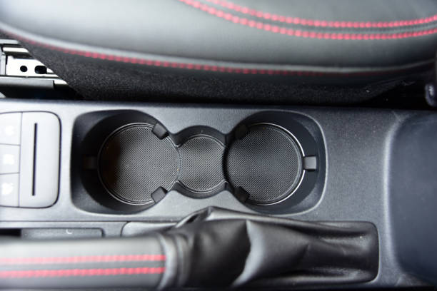 istock Cup holder between the front seats in the car 1364067118