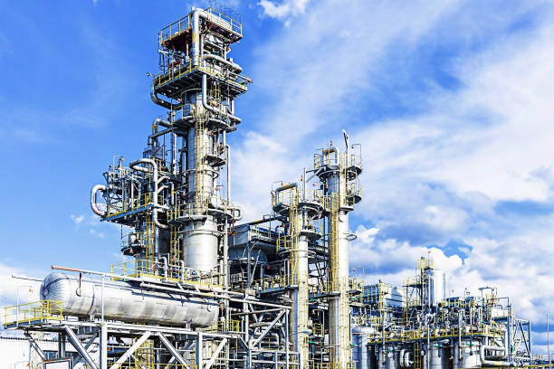 istock Gas and oil refining plant. 1364071704