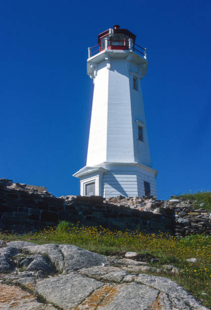 Peggy's Cove Lighthouse - Close-up Vertical - 1994
