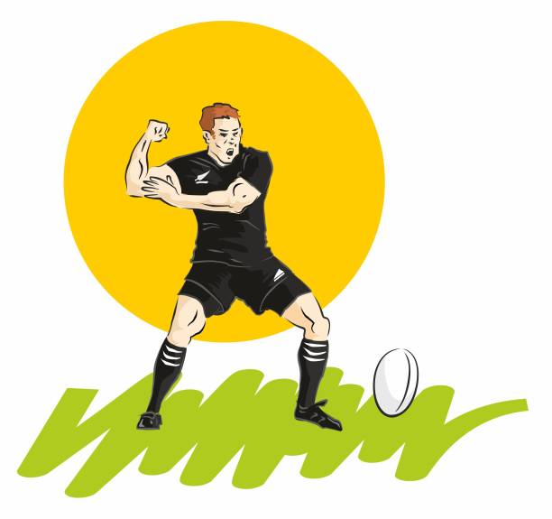 passion por el rugby - campeón stock-grafiken, -clipart, -cartoons und -symbole