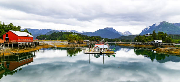 ippoglosso cove, alaska - homer foto e immagini stock