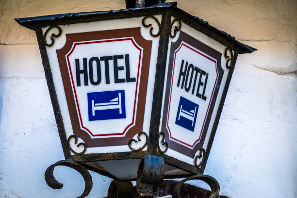 antique hotel sign in germany - photo