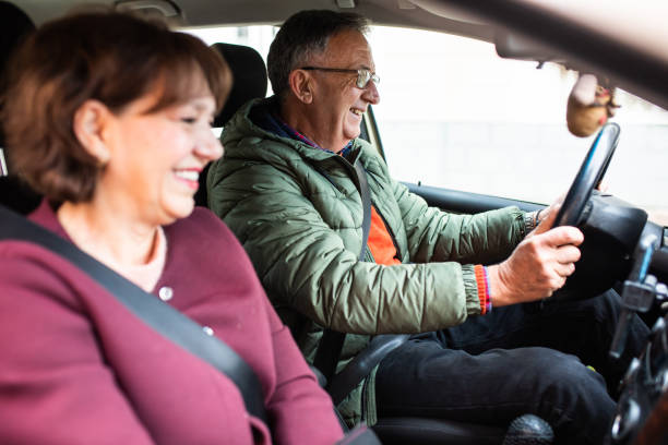 istock A happy mature couple in their car 1364082878