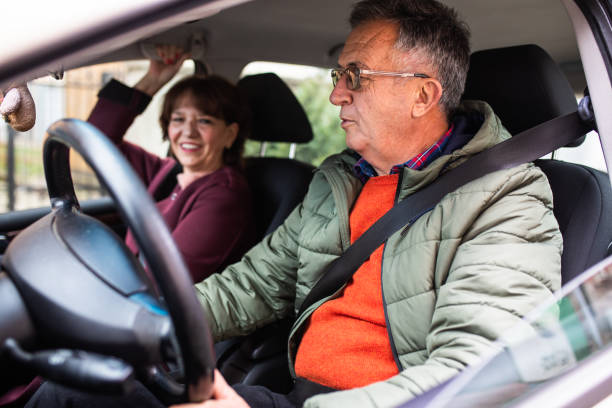 istock A modern senior couple in their car 1364082895