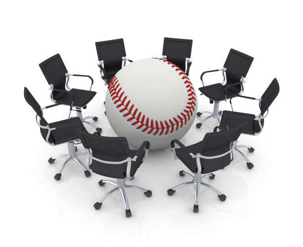Office chair with Baseball ball