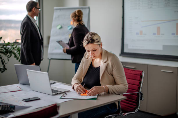 istock Meeting in modern conference room 1364092021