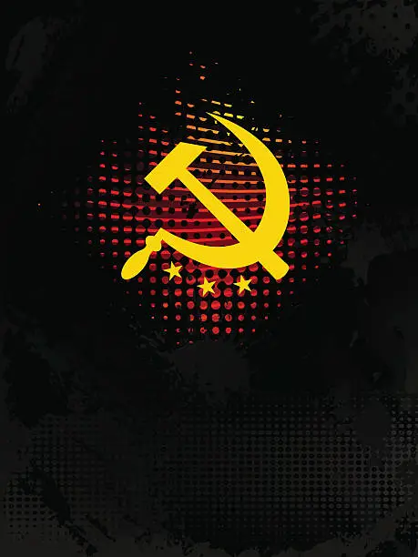 Vector illustration of Communism Background