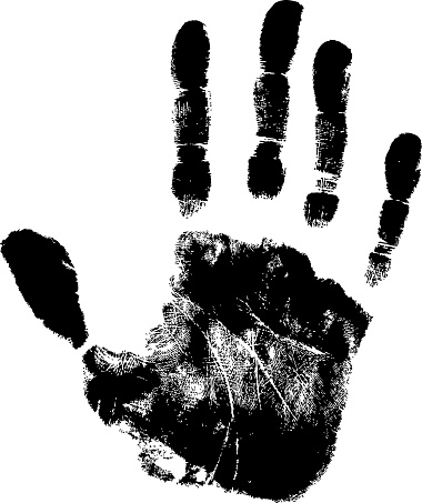 Generic Handprint Handprint Stock Illustration - Download Image Now - Handprint, In ...