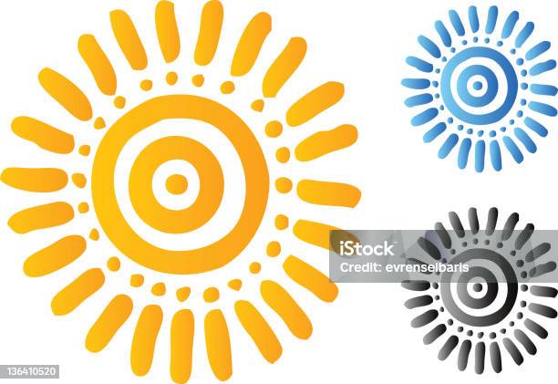 Simbolo Del Sole - Immagini vettoriali stock e altre immagini di Primitivismo - Primitivismo, Allegoria, Ambiente
