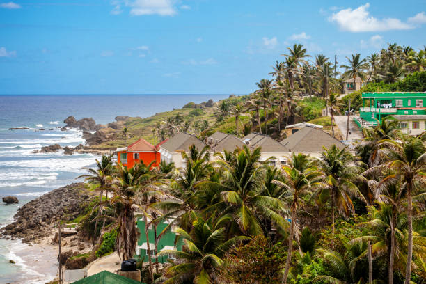 istock Caribbean coastal village - Bathsheba, Barbados 1364105432