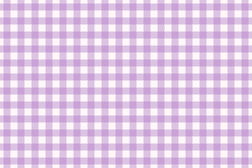 Gingham seamless vector design in pastel purple and white. Vichy check plaid pattern for wrapping, packaging, tablecloth, fabric design. Easter holiday textile example
