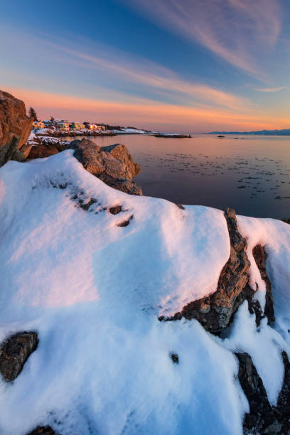istock Dusk Along Southern Vancouver Island On A Snowy Day 1364132829
