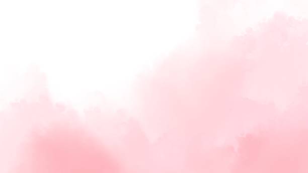 istock Pink watercolor blush background 1364145618