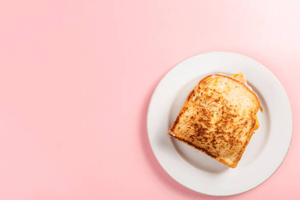 istock Bread toast on the plate 1364145972